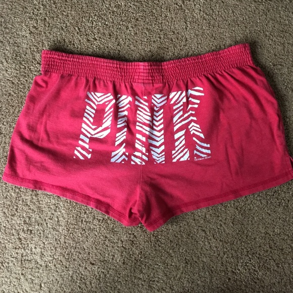 VS Pink RED Shorts (2nd/4th pix truer color)