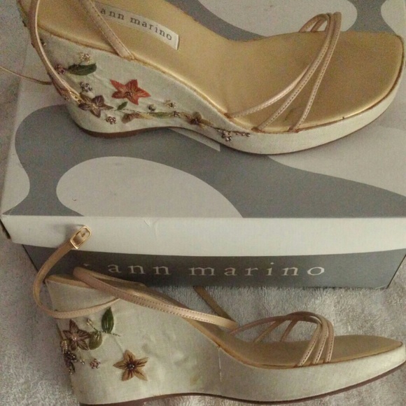 Ann Marino "Field of Dreams" Wedge Sandals