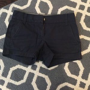 J crew chino shorts navy blue SZ 00