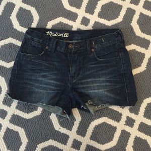Madewell cut off short denim shorts sz 24
