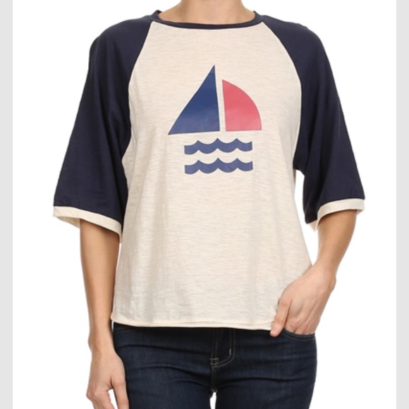 Cute sailboat tee