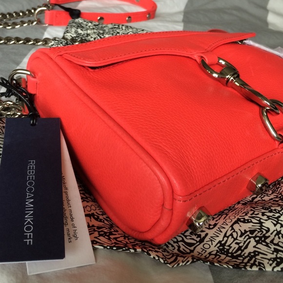 Hot red REBECCA MINKOFF Mini Mac Cross Body Purse - Picture 2 of 4