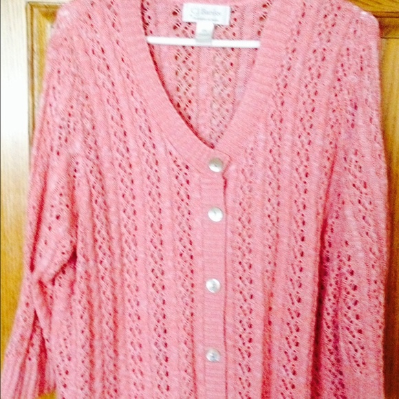 Pink see-through sweater