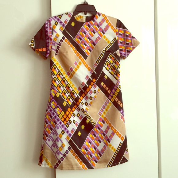 Vintage printed dress