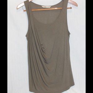 Grey-beige draped tank top