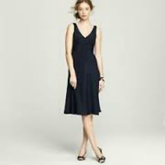 J.Crew petite silk tricotine sophia dress 2P