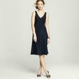 J.Crew petite silk tricotine sophia dress 2P