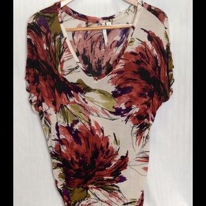 Oversized Floral Print Tunic