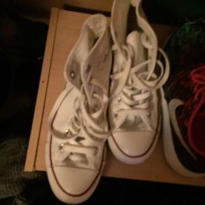 High top white converse
