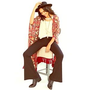 Urban Outfitters Ribbed Lowrise Flare Pants