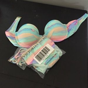 VS bandeau bathing suit set