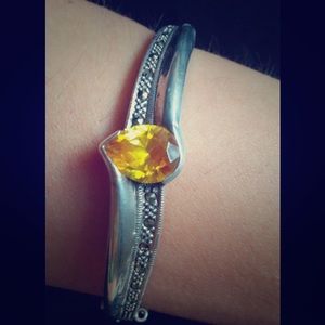 925 Sterling Silver bracelet, Swarovski crystals