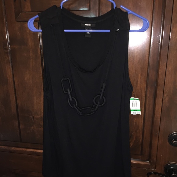 New with tags Black Alfani top from Macy's size L