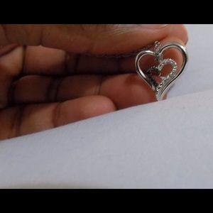 SOLD Kay Jewelers Silver Heart Necklace