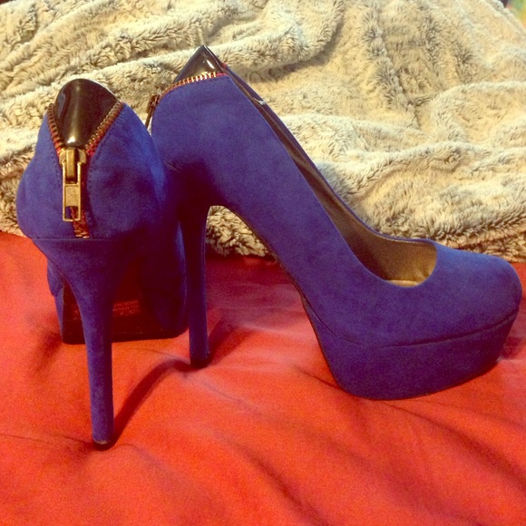 Blue Stiletto Heels