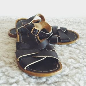 Salt Water Dark Brown Sandals