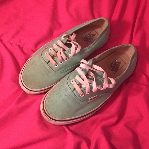 Mint green Vans