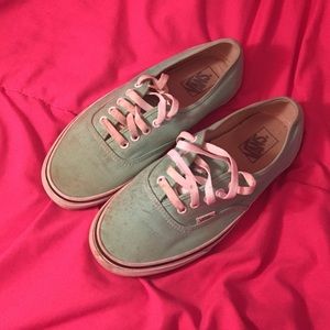 Mint green Vans