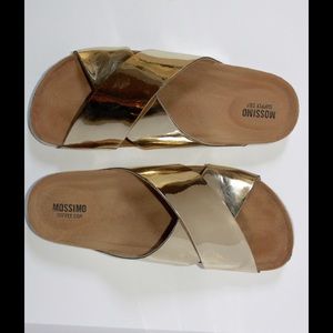Gold Footbed Sandal