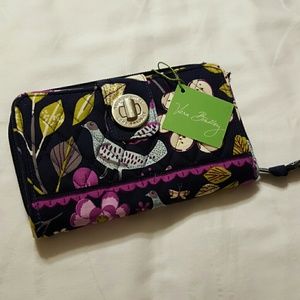 Vera Bradley turn lock wallet.