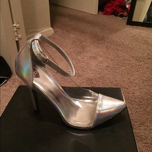 Metallic heels