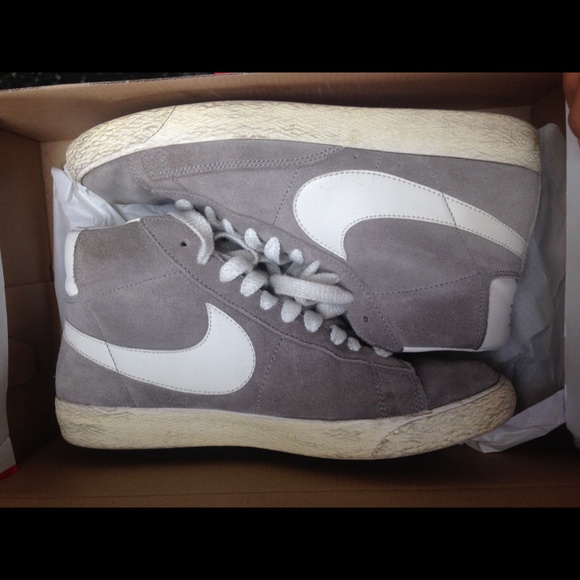 Nike Blazer high top grey suede
