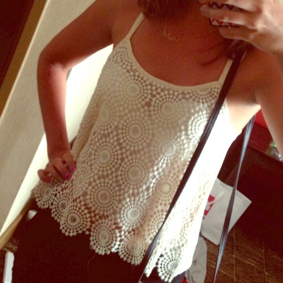 {ShopHopes} Cream Crop Top - Picture 5 of 5