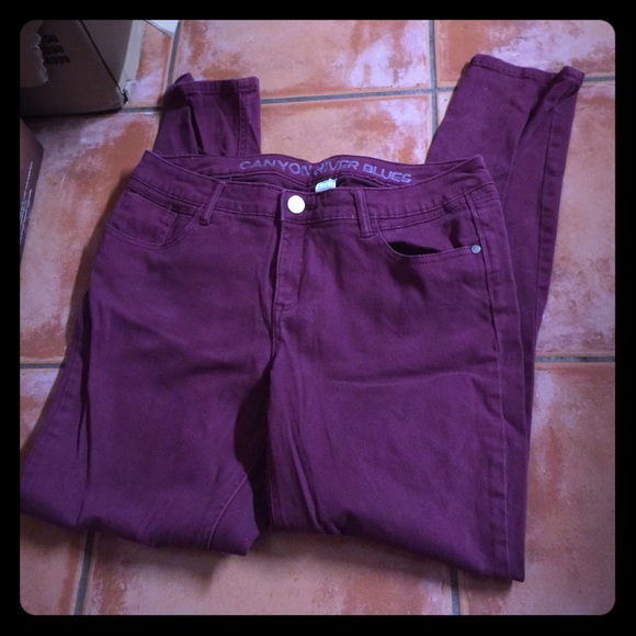 Burgundy pants