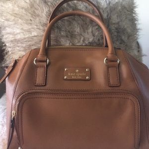 Authentic Kate Spade Brown Leather Handbag