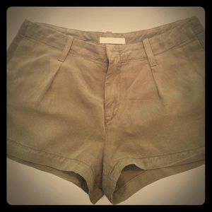 7 for All Mankind olive green shorts