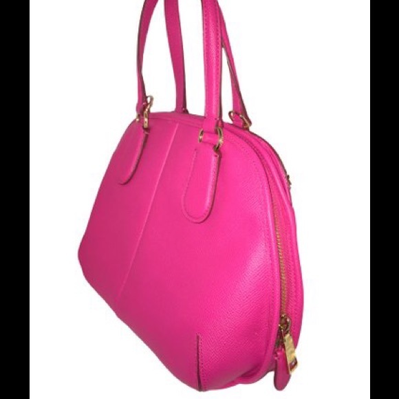 PRICE DROP!❤️Coach Mini Crossgrain Leather Satchel - Picture 2 of 4