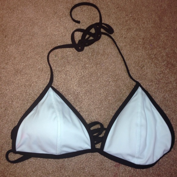 Pink mint green string bikini top