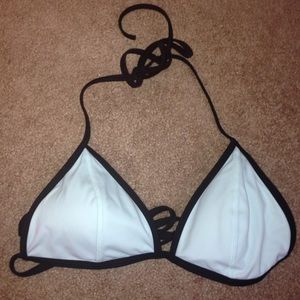 Pink mint green string bikini top