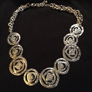 Irish inspired silver necklace