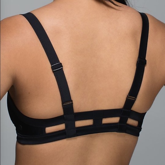 lululemon athletica Tops - NWT Lululemon Surf to Sand Black Cage Bikini Top-6