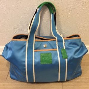 Coach blue large bag