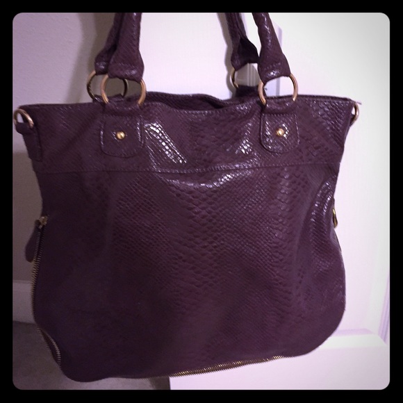 Snakeskin Leather Handbag