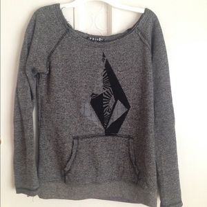 Volcom grey heathered sweater