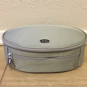 Tumi silver toiletry bag