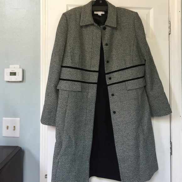 Liz Claiborne Dresses & Skirts - Black and white suit dress w/ coat