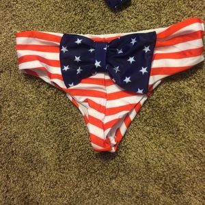 SUMMER CLEARANCE American flag bikini bottoms
