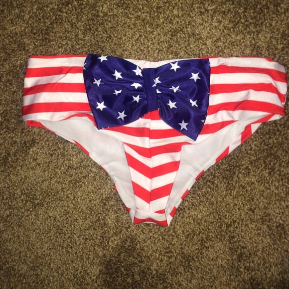 SUMMER CLEARANCE  American flag bikini bottoms