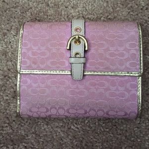 Pink coach wallet