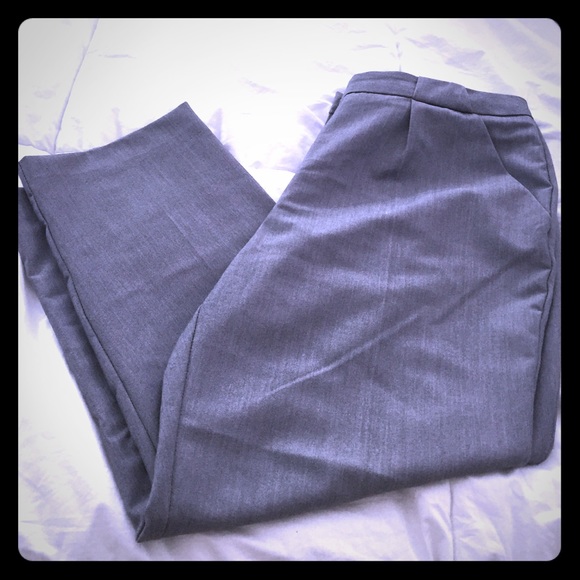 Grey ankle slacks
