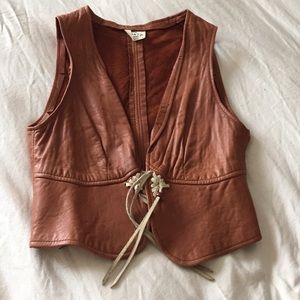 Vintage leather vest