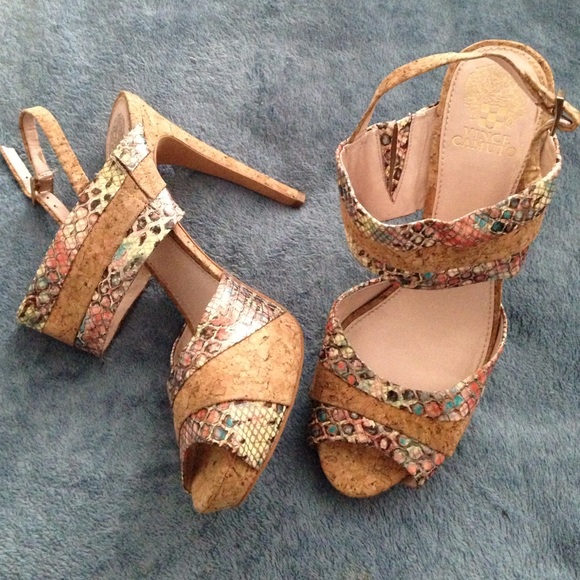 Vince camuto cork heels Clearance