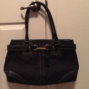 Oversized COACH handbag
