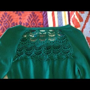 Anthropologie sparrow medium green cardigan