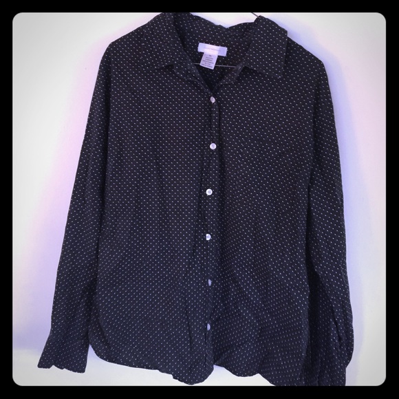 Black with white LS top