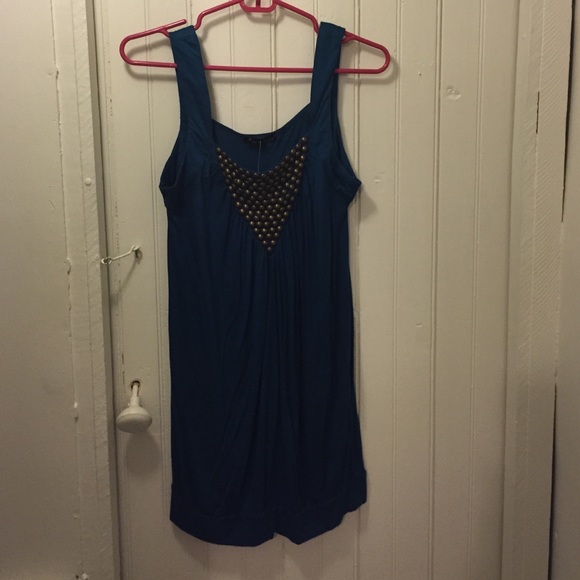 Medium blue tank top dress